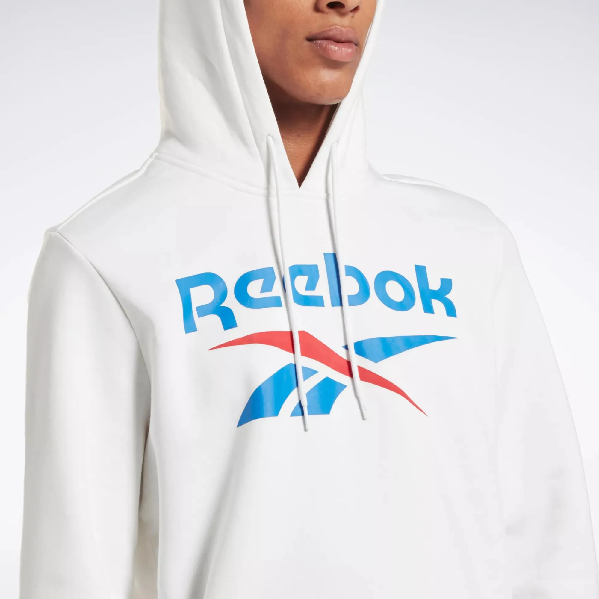 Hoodies & Sweatshirts|Reebok Hoodies & Sweatshirts Identity Fleece Stacked Logo Pullover Hoodie