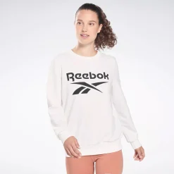 Hoodies & Sweatshirts|Reebok Hoodies & Sweatshirts Identity Logo French Terry Crew Sweatshirt