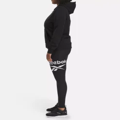 Loungewear|Reebok Loungewear Identity Small Logo Fleece Full-Zip Sweatshirt (Plus Size)