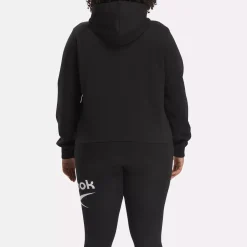Loungewear|Reebok Loungewear Identity Small Logo Fleece Full-Zip Sweatshirt (Plus Size)