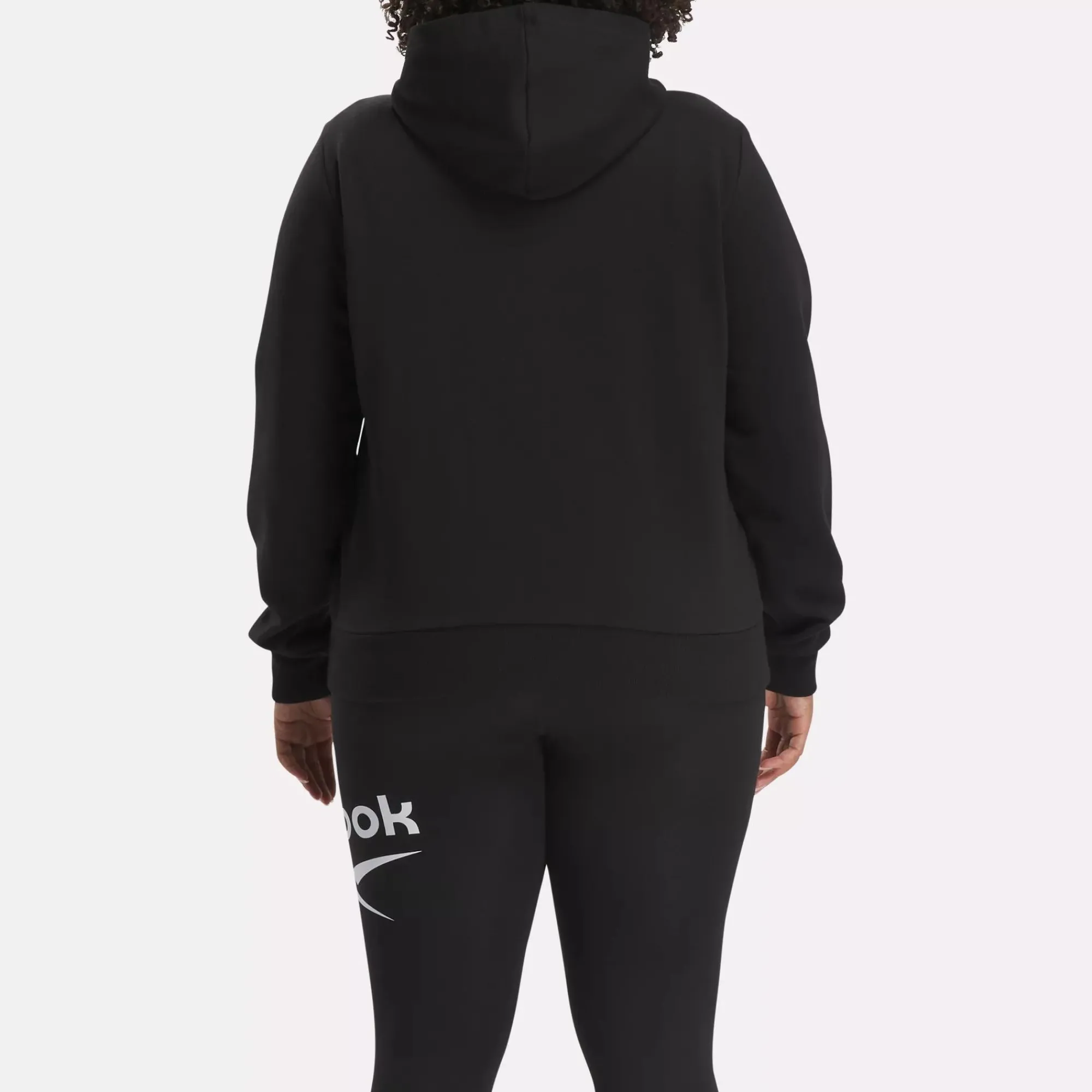 Loungewear|Reebok Loungewear Identity Small Logo Fleece Full-Zip Sweatshirt (Plus Size)