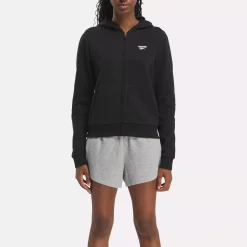 Loungewear|Reebok Loungewear Identity Small Logo Fleece Full-Zip Sweatshirt