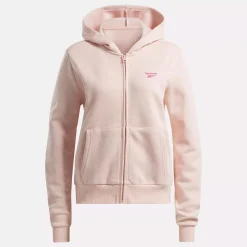 Loungewear|Reebok Loungewear Identity Small Logo Fleece Full-Zip Sweatshirt