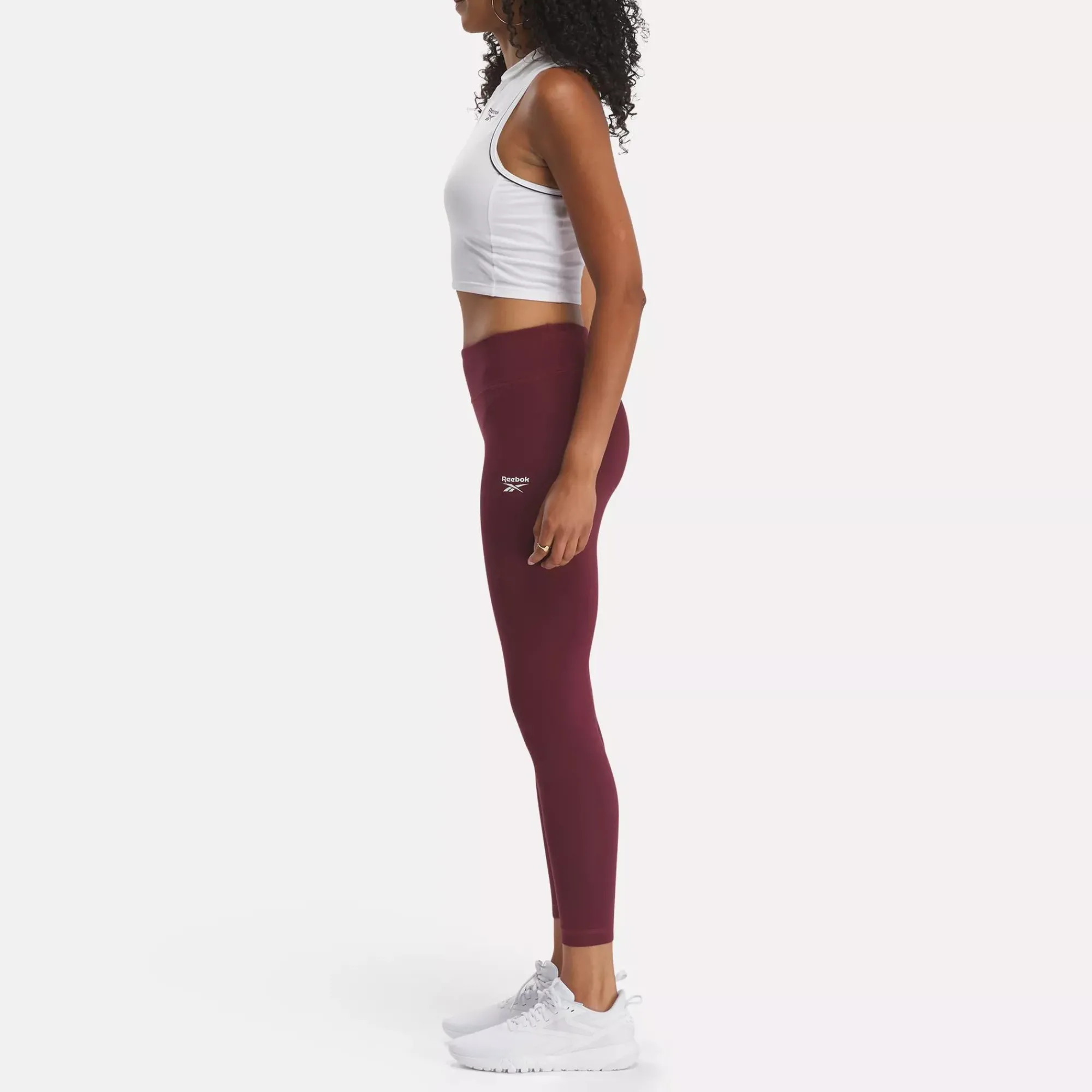 Leggings & Tights|Reebok Leggings & Tights Identity Small Logo Cotton Leggings