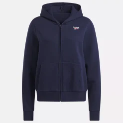 Loungewear|Reebok Loungewear Identity Small Logo Fleece Full-Zip Sweatshirt