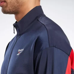 Jackets|Reebok Jackets Identity Vector Knit Track Jacket