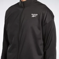 Jackets|Reebok Jackets Identity Vector Knit Track Jacket