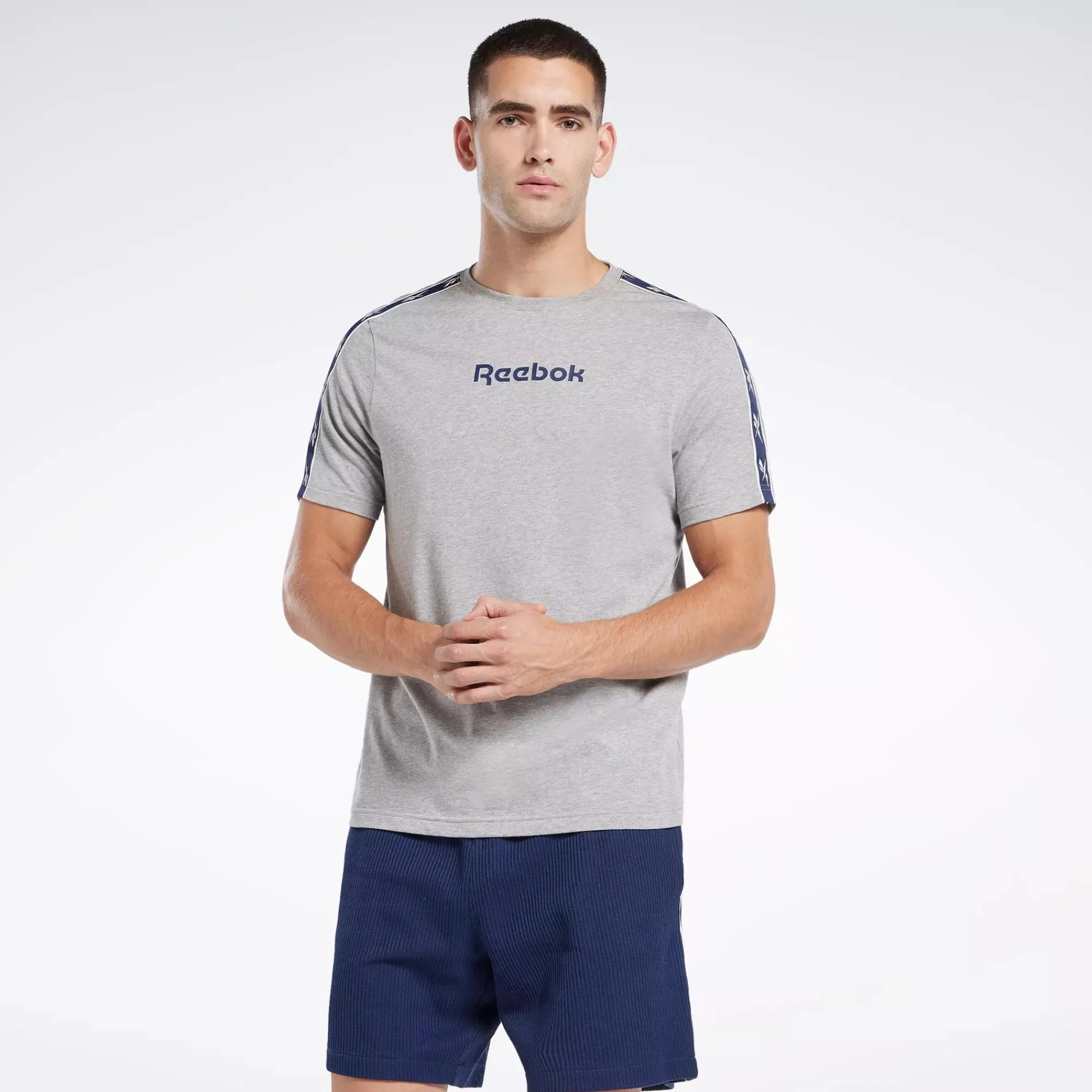 Tops & T-Shirts|Reebok Tops & T-Shirts Identity Vector Tape T-Shirt