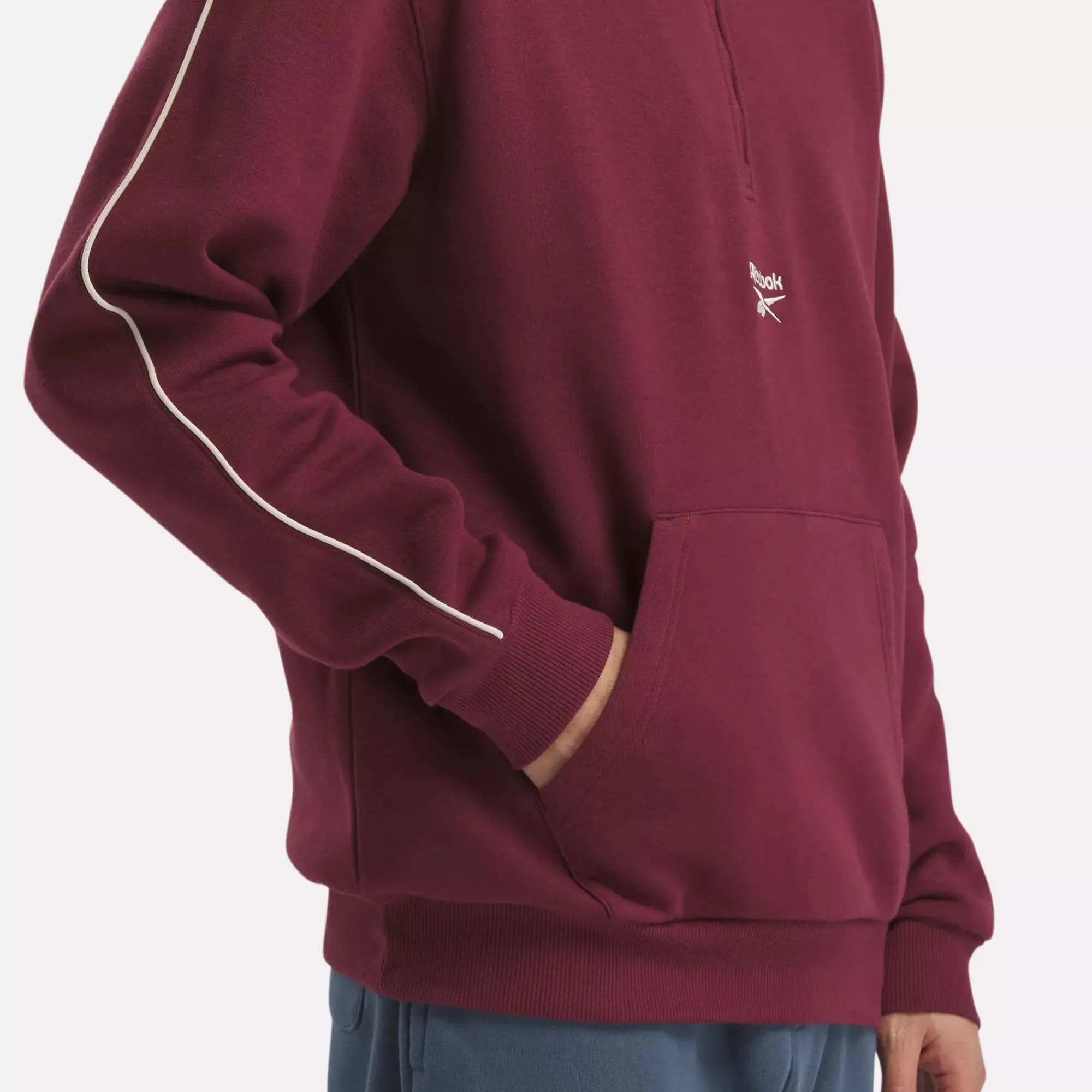 Hoodies & Sweatshirts|Reebok Hoodies & Sweatshirts Identity Vintage Sport Quarter-Zip Sweatshirt