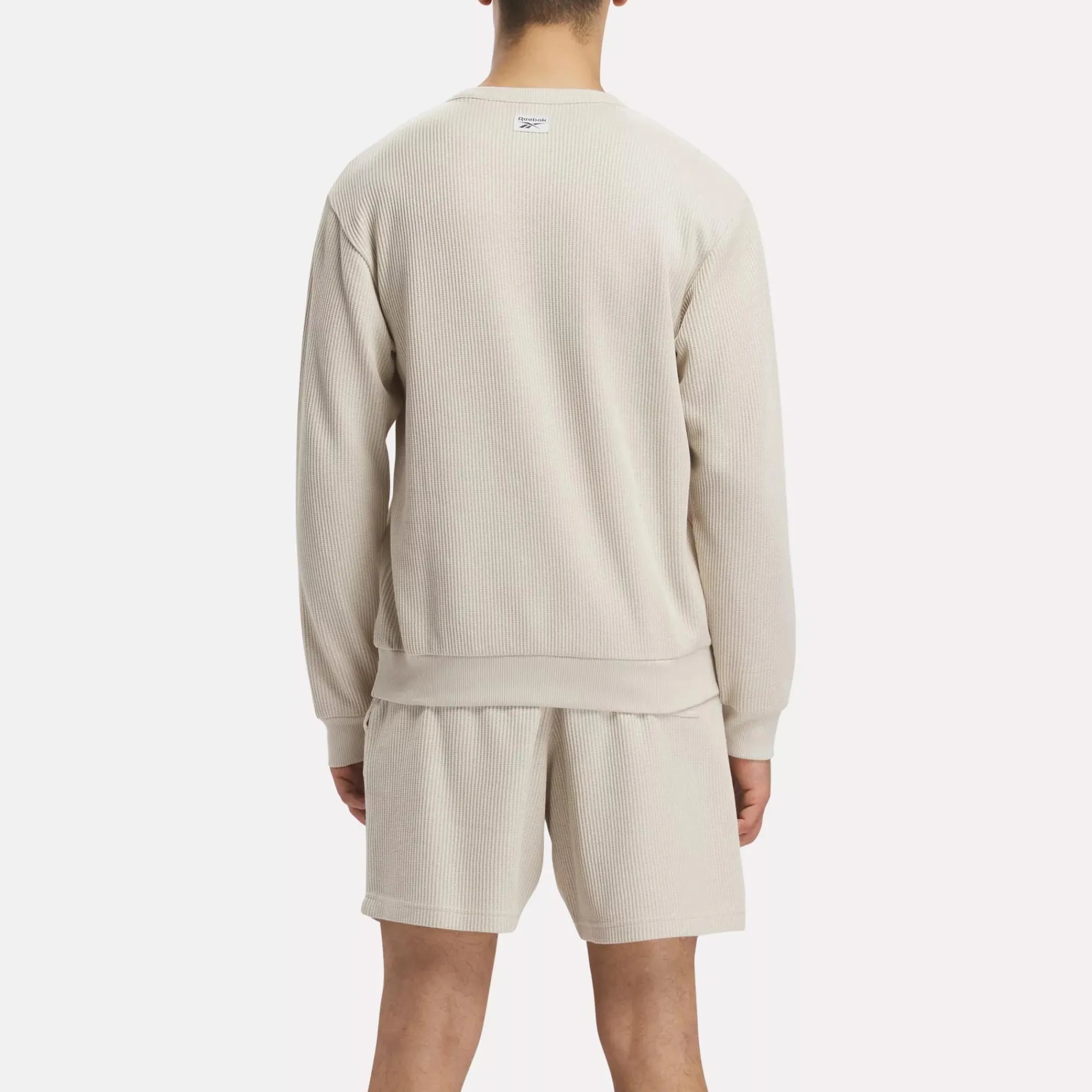 Hoodies & Sweatshirts|Reebok Hoodies & Sweatshirts Identity Vintage Sport Waffle Crew Sweatshirt