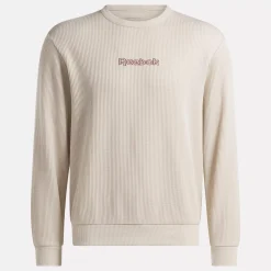 Hoodies & Sweatshirts|Reebok Hoodies & Sweatshirts Identity Vintage Sport Waffle Crew Sweatshirt