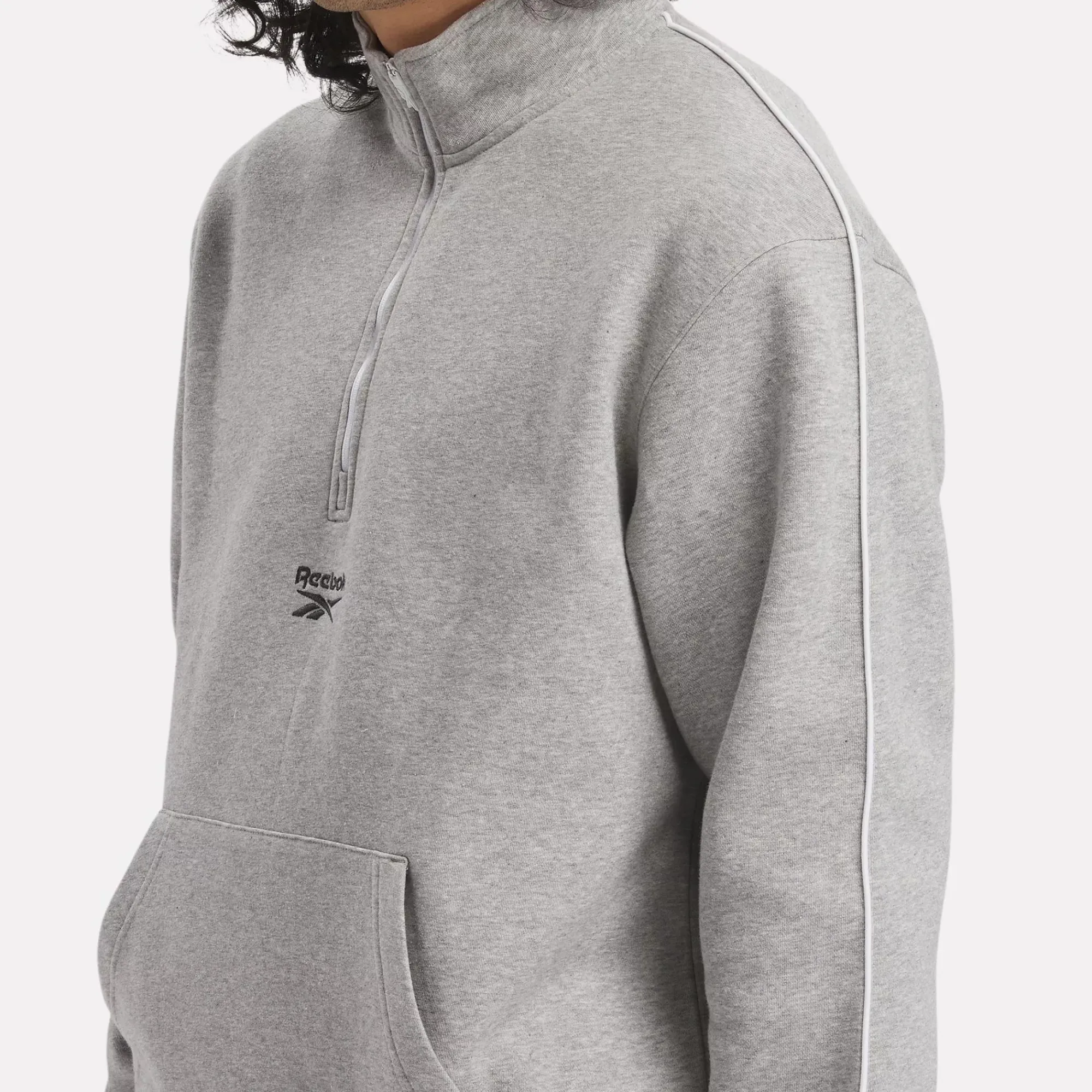 Hoodies & Sweatshirts|Reebok Hoodies & Sweatshirts Identity Vintage Sport Quarter-Zip Sweatshirt