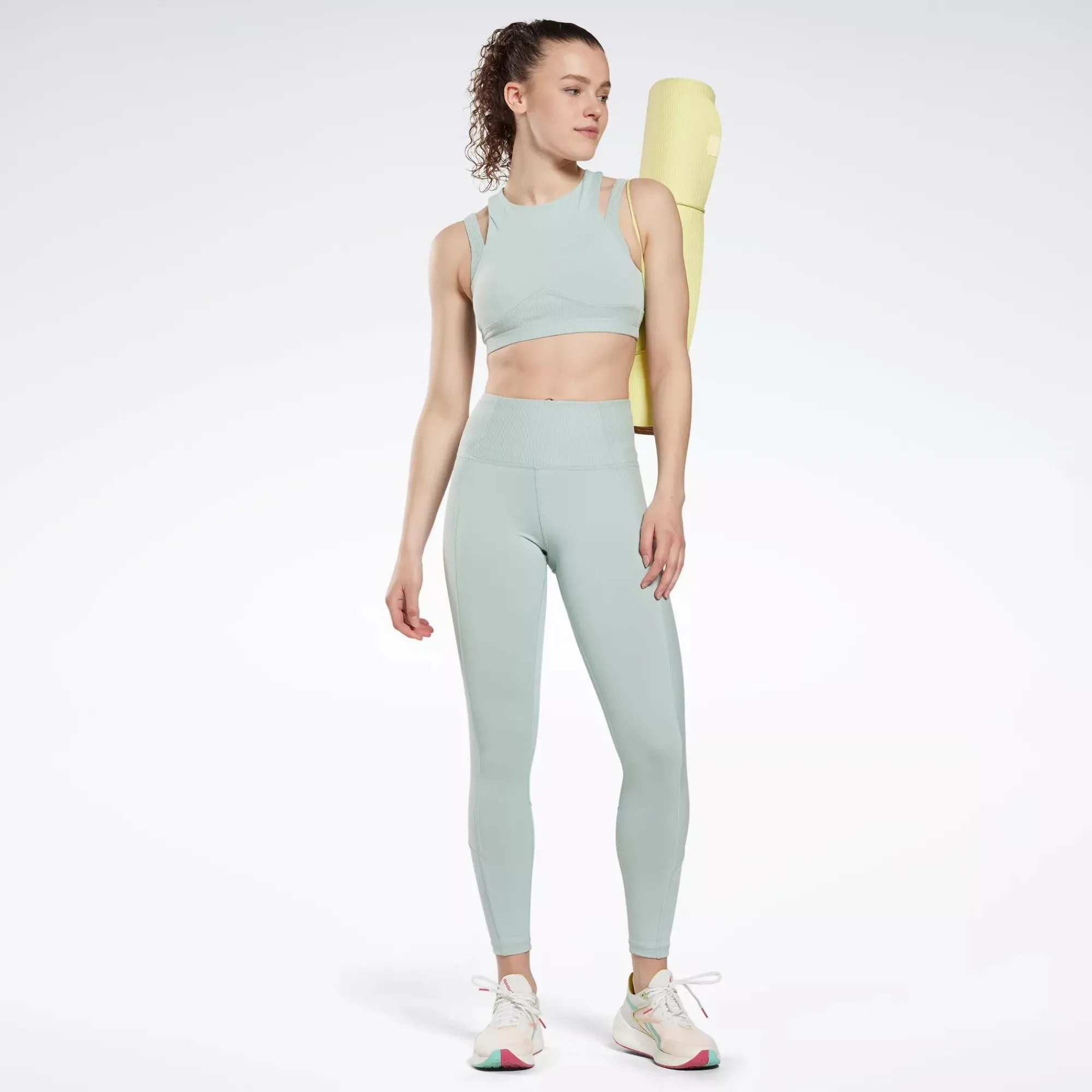 Leggings & Tights|Reebok Leggings & Tights Rib High-Rise Leggings