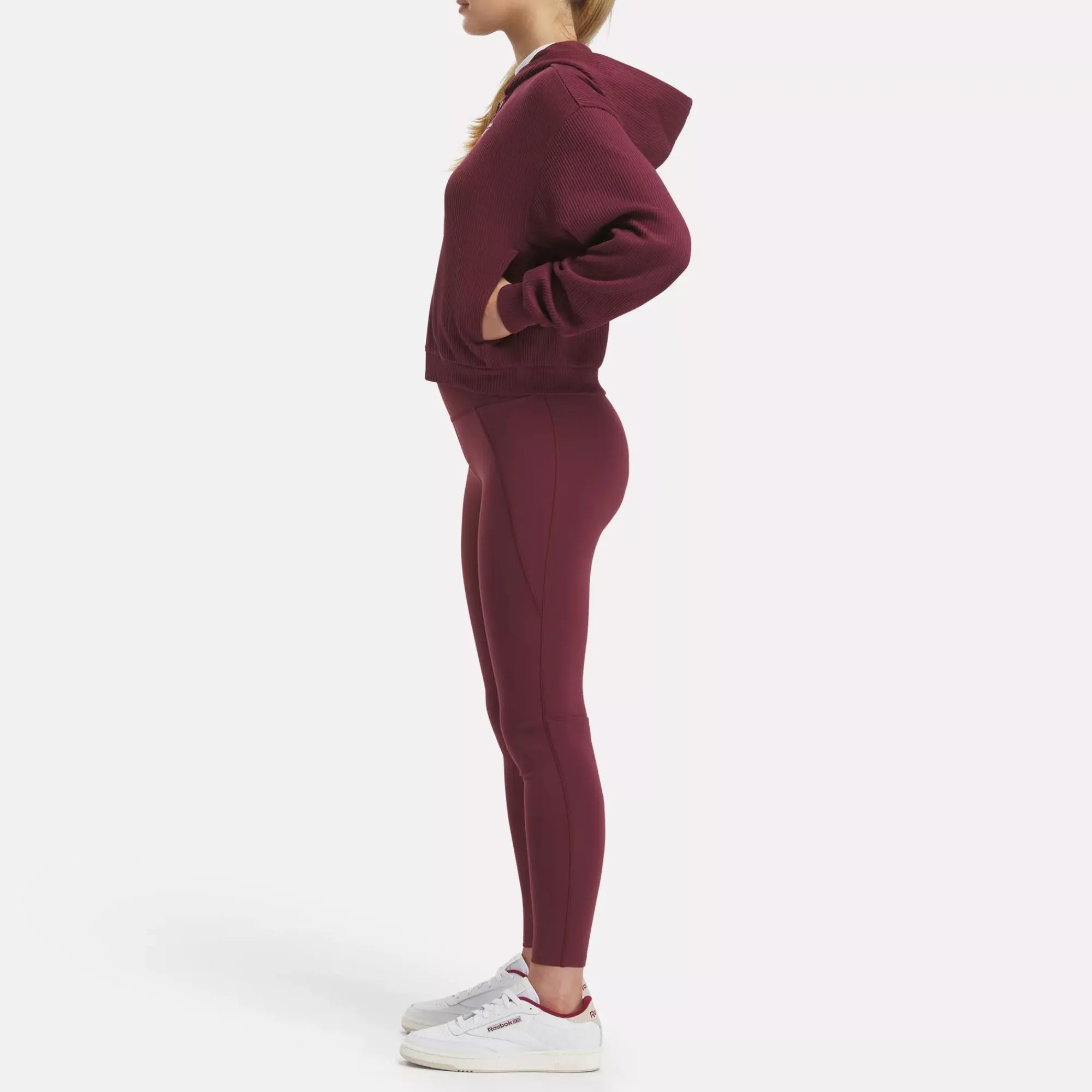 Loungewear|Reebok Loungewear Rie Waffle Full-Zip Hoodie