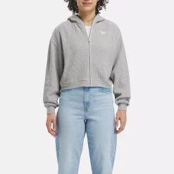 Loungewear|Reebok Loungewear Rie Waffle Full-Zip Hoodie