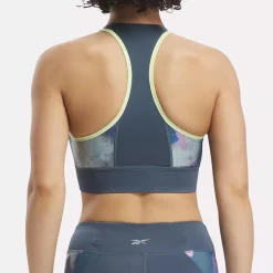 Sports Bras|Reebok Sports Bras Running Allover Print Bra