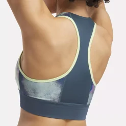 Sports Bras|Reebok Sports Bras Running Allover Print Bra
