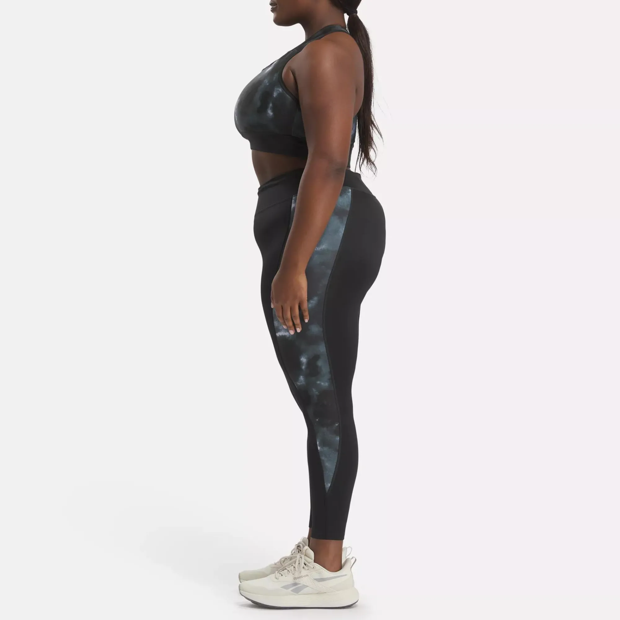Sports Bras|Reebok Sports Bras Running Allover Print Bra (Plus Size)