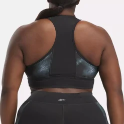 Sports Bras|Reebok Sports Bras Running Allover Print Bra (Plus Size)