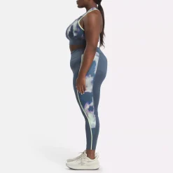 Sports Bras|Reebok Sports Bras Running Allover Print Bra (Plus Size)