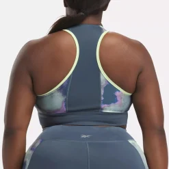 Sports Bras|Reebok Sports Bras Running Allover Print Bra (Plus Size)