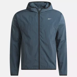 Jackets|Reebok Jackets Running Hooded Jacket