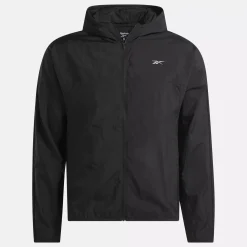 Jackets|Reebok Jackets Running Hooded Jacket