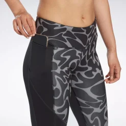 Leggings & Tights|Reebok Leggings & Tights Running Printed Capri Leggings
