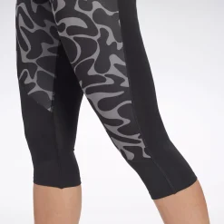 Leggings & Tights|Reebok Leggings & Tights Running Printed Capri Leggings