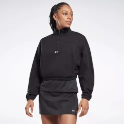 Hoodies & Sweatshirts|Reebok Hoodies & Sweatshirts Workout Ready Knit 1/4 Zip Sweatshirt