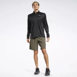 Hoodies & Sweatshirts|Reebok Hoodies & Sweatshirts Workout Ready Quarter-Zip Top