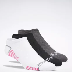 Socks|Reebok Socks Zoned Cushion No-Show Socks 3 Pairs